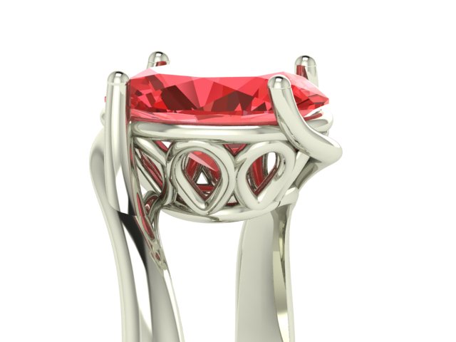 Anello con tormalina rosa - immagine 9