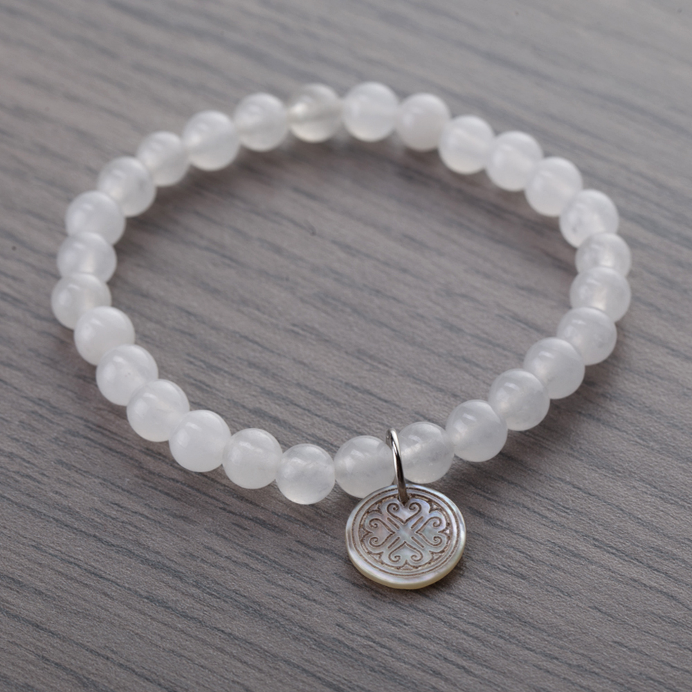 quarzo neve bracciale